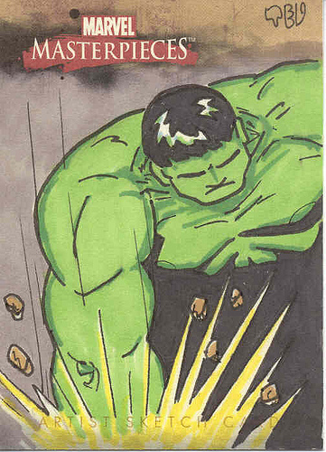 Marvel Masterpieces_Set II_Hulk Ted Dastick Jr